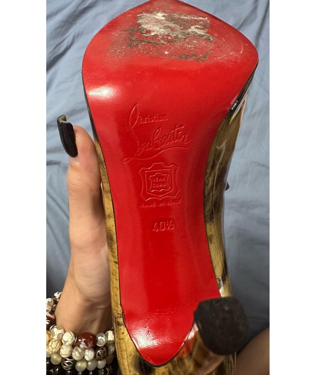 CHRISTIAN LOUBOUTIN Мульти кожаные сапоги, фото 5