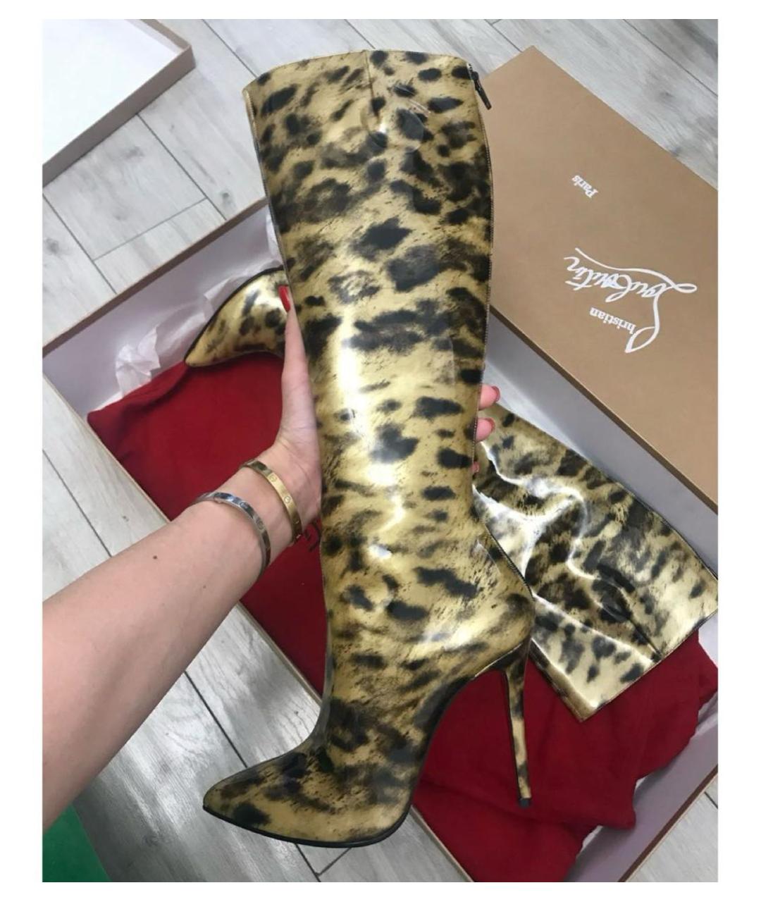 CHRISTIAN LOUBOUTIN Мульти кожаные сапоги, фото 2