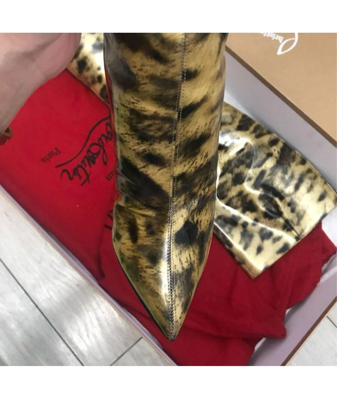 CHRISTIAN LOUBOUTIN Мульти кожаные сапоги, фото 4
