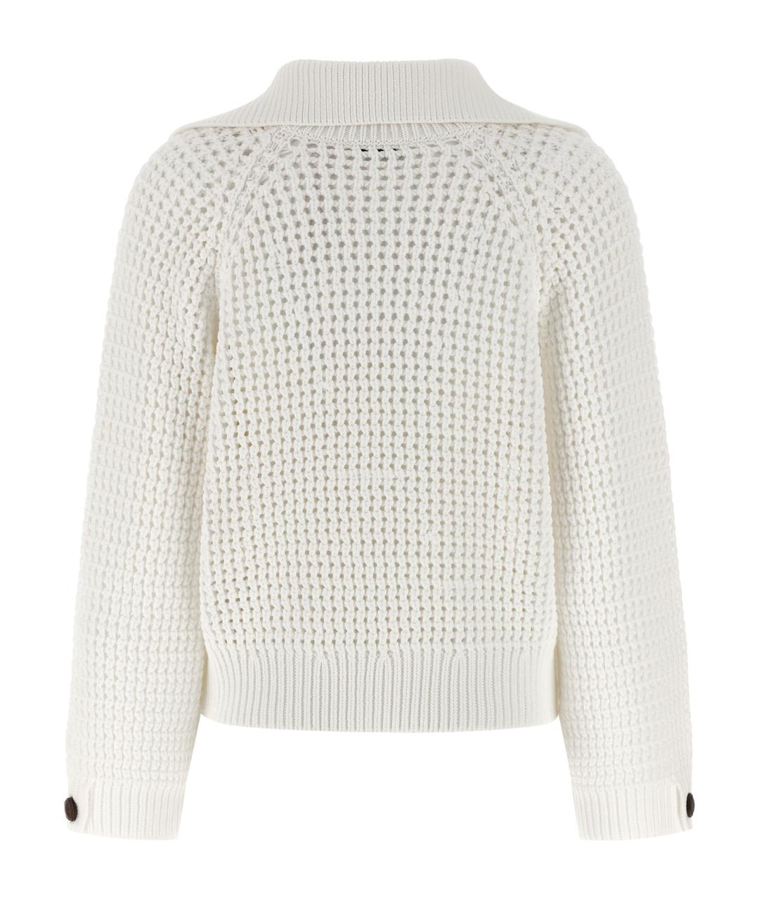 BRUNELLO CUCINELLI Бежевый хлопковый кардиган, фото 2