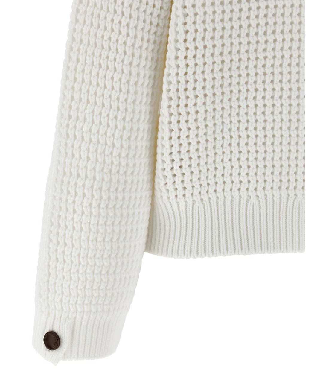 BRUNELLO CUCINELLI Бежевый хлопковый кардиган, фото 4