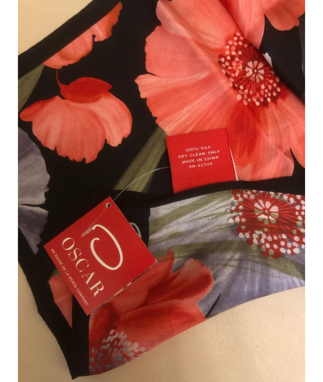 OSCAR DE LA RENTA Мульти шелковый шарф, фото 3