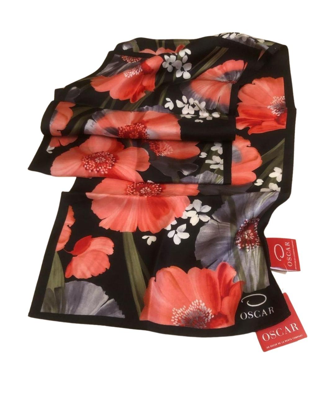 OSCAR DE LA RENTA Мульти шелковый шарф, фото 1