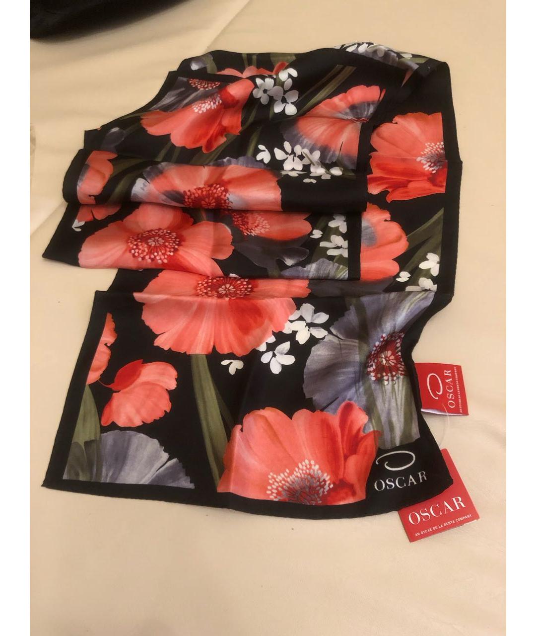 OSCAR DE LA RENTA Мульти шелковый шарф, фото 5