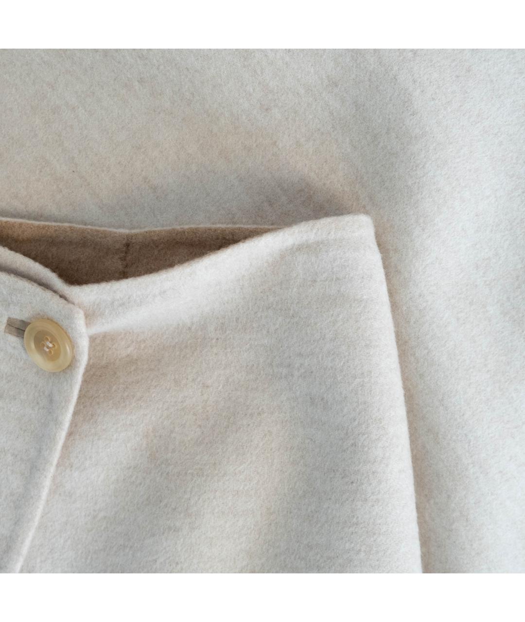 LORO PIANA Бежевая кашемировая юбка мини, фото 4