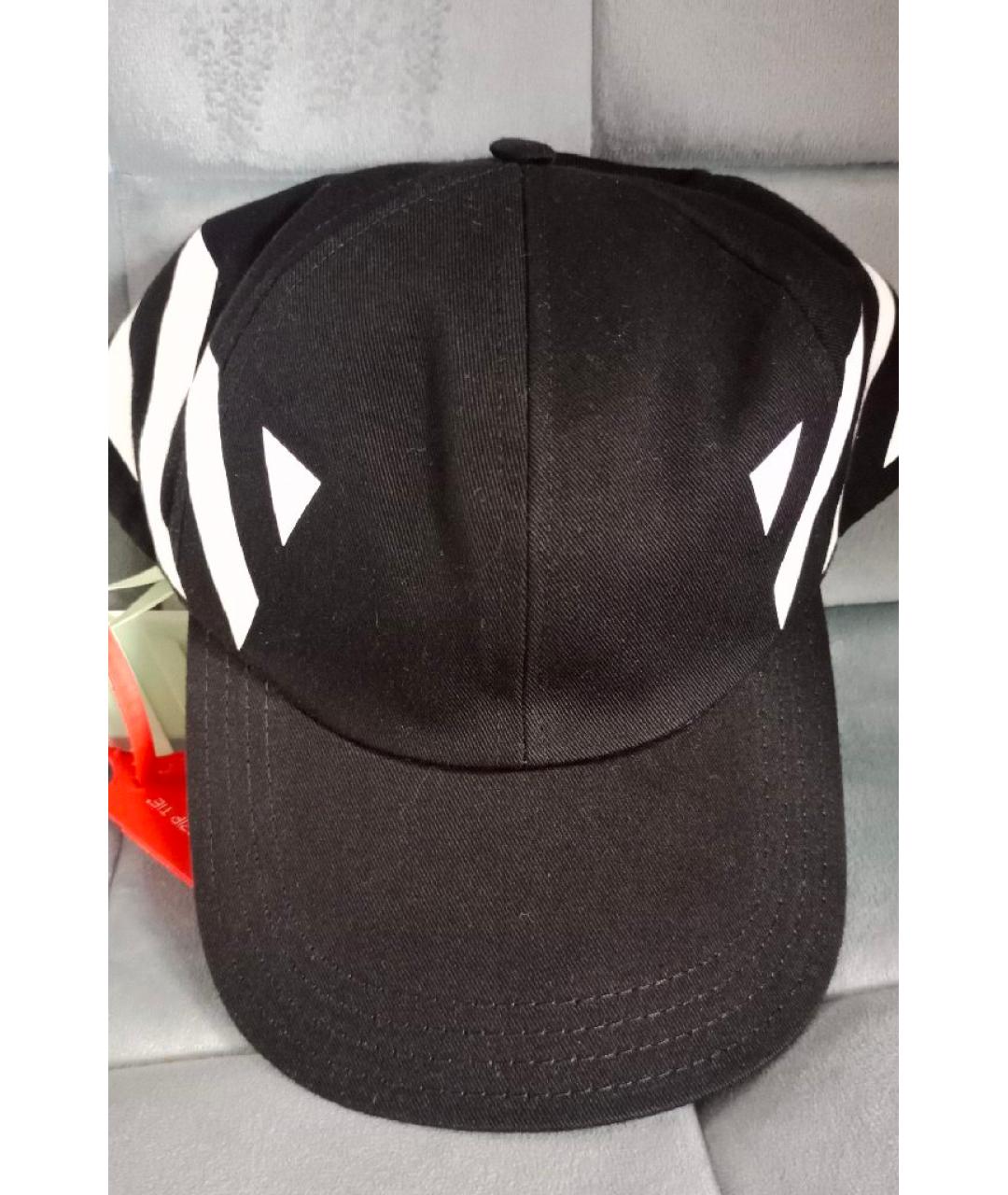 OFF-WHITE Черная хлопковая кепка/бейсболка, фото 9