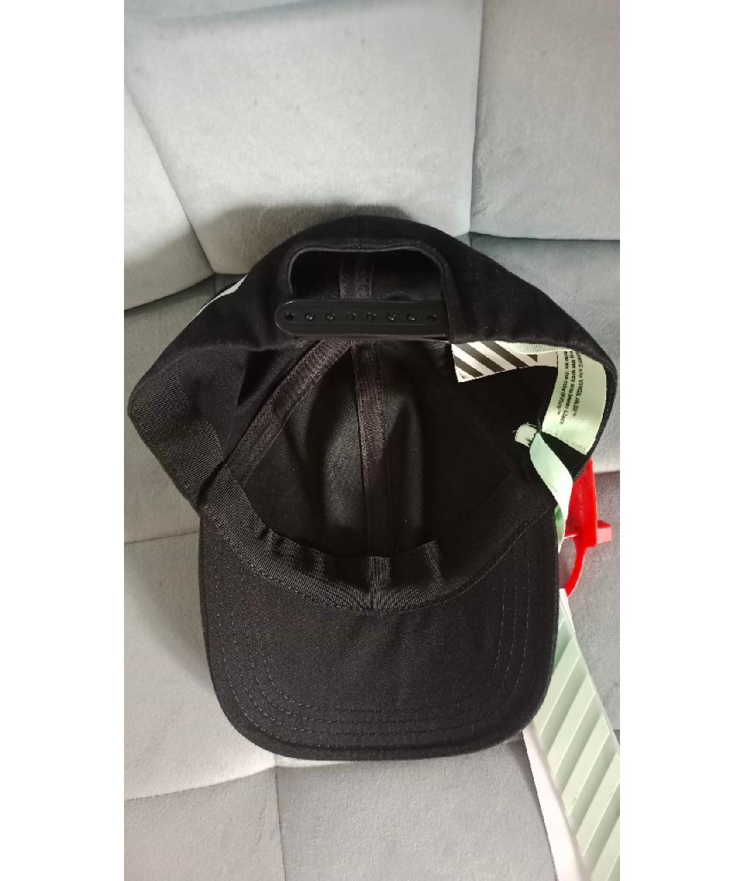 OFF-WHITE Черная хлопковая кепка/бейсболка, фото 5