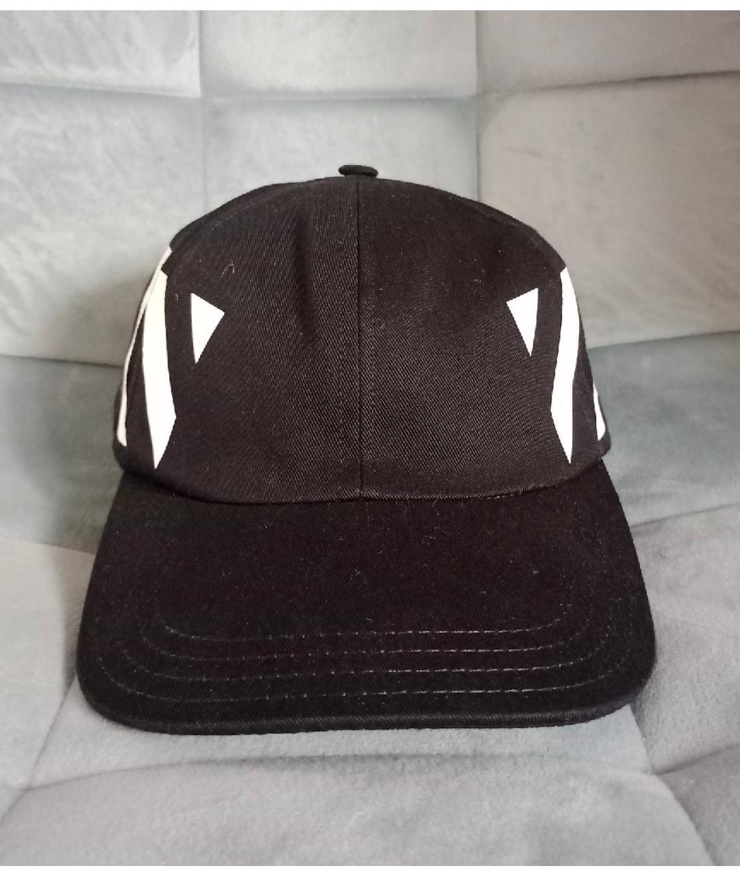 OFF-WHITE Черная хлопковая кепка/бейсболка, фото 10