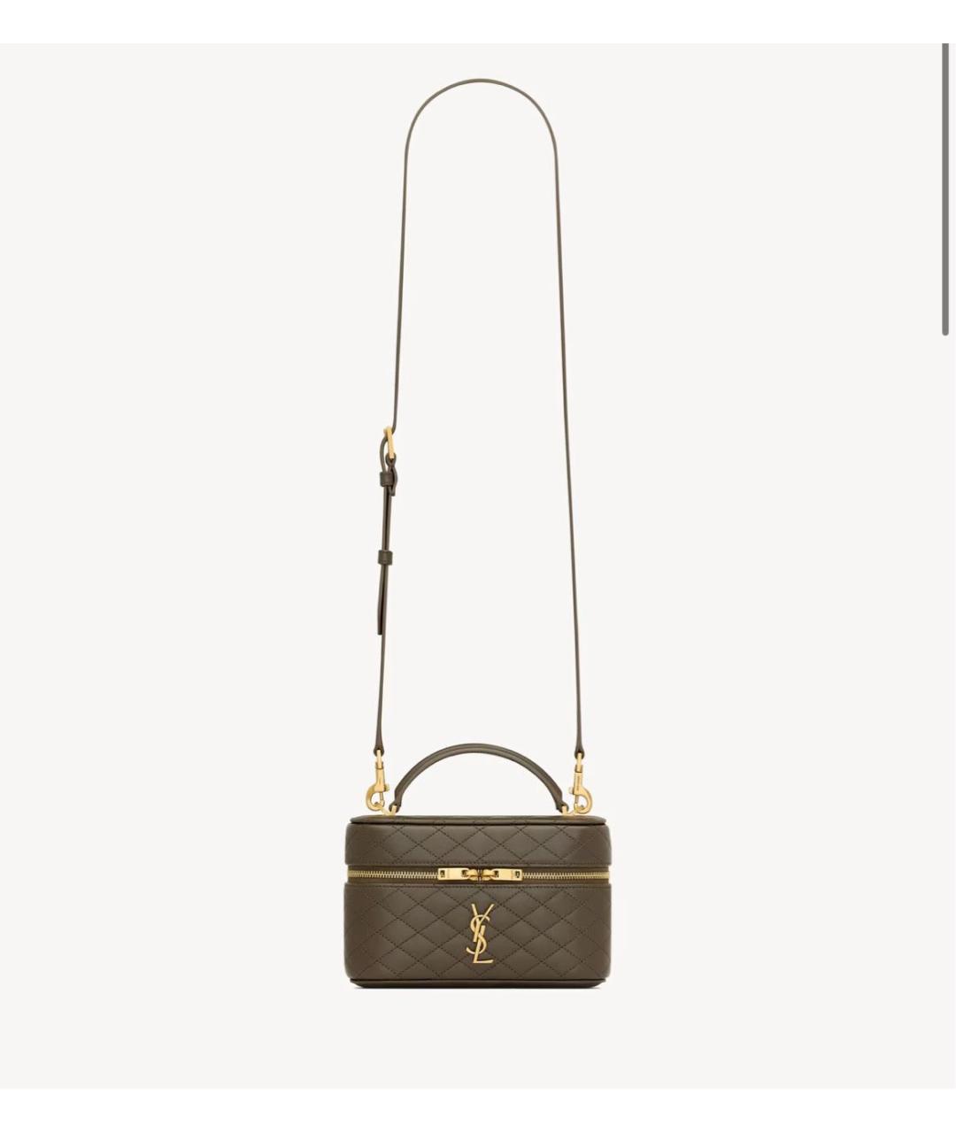 SAINT LAURENT Кожаная сумка через плечо, фото 5