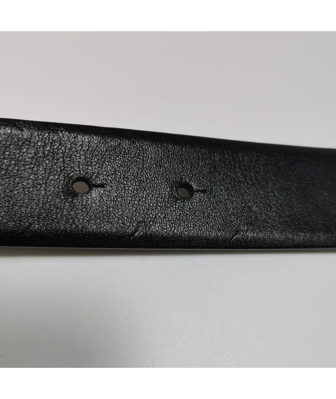 CHANEL Черный кожаный ремень, фото 6