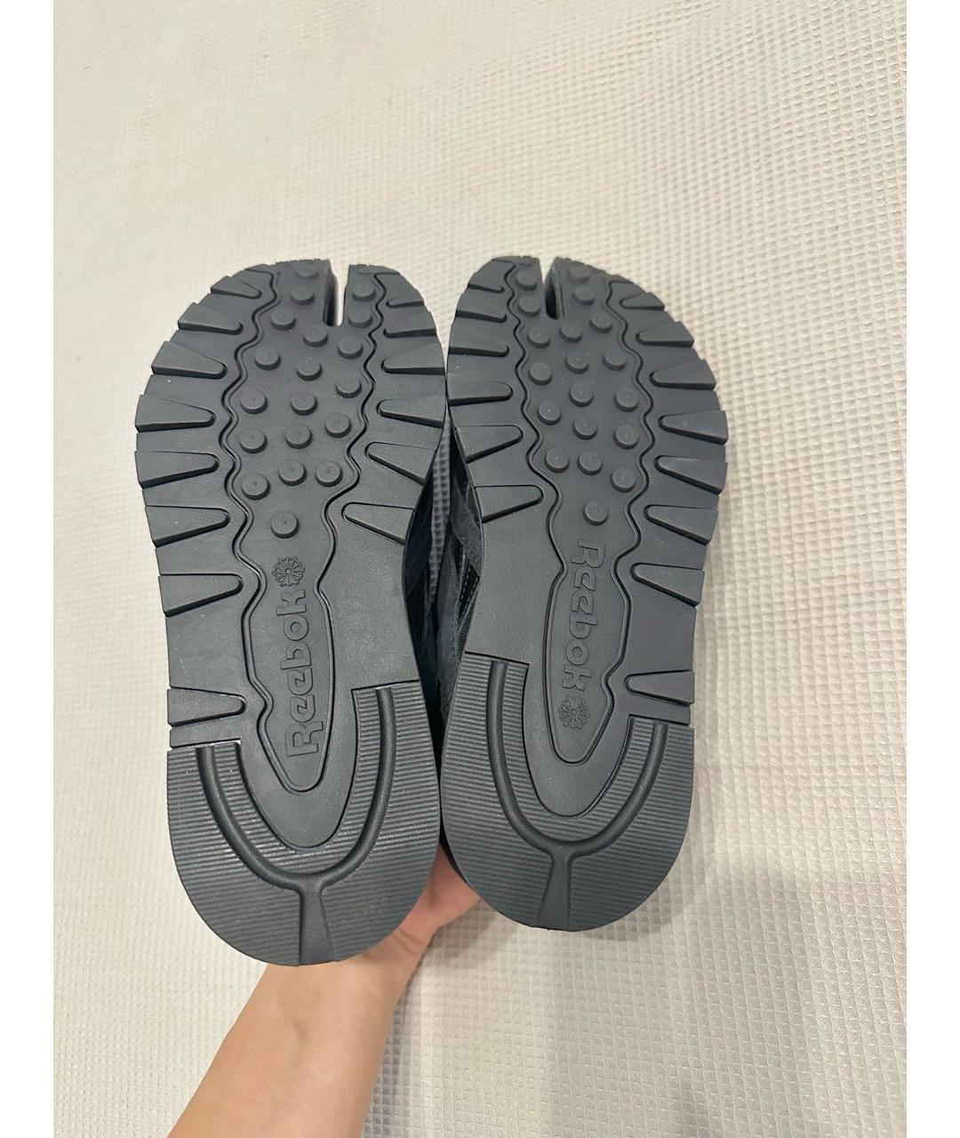 MAISON MARGIELA Черные замшевые кроссовки, фото 4