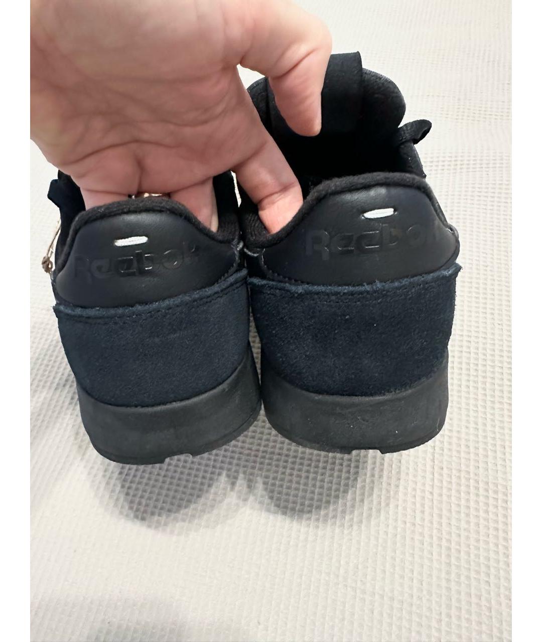 MAISON MARGIELA Черные замшевые кроссовки, фото 2