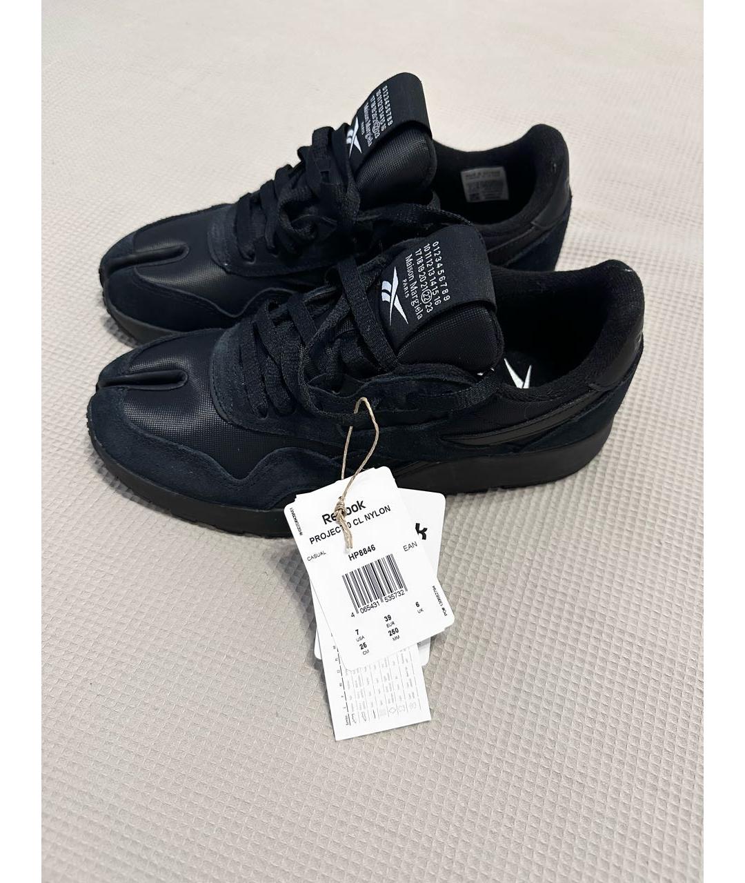 MAISON MARGIELA Черные замшевые кроссовки, фото 8