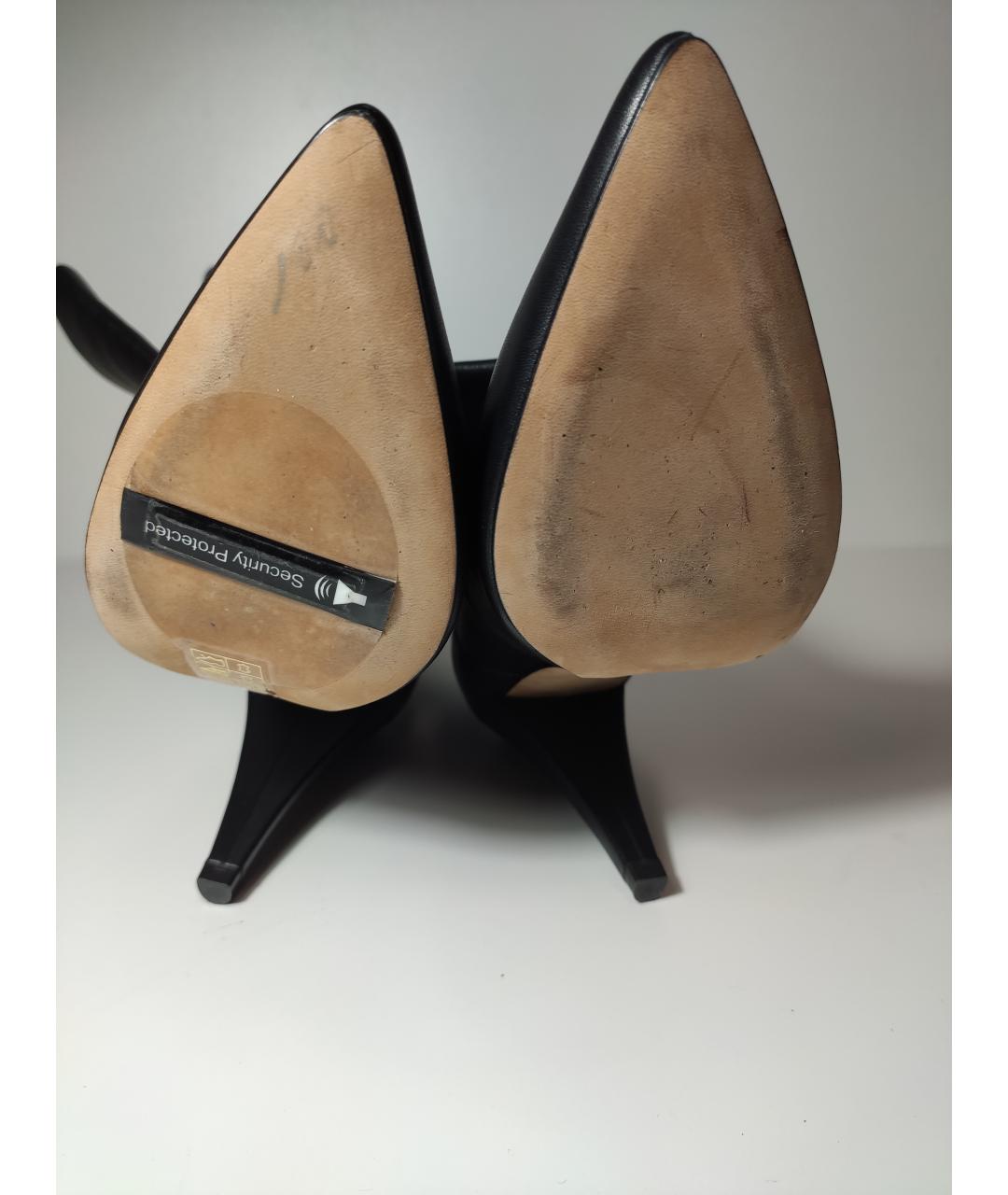 IRO Черные кожаные ботильоны, фото 5