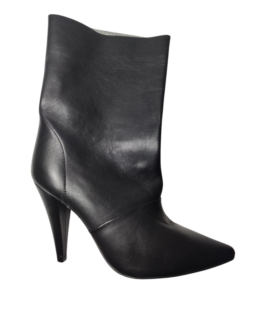IRO Черные кожаные ботильоны, фото 1