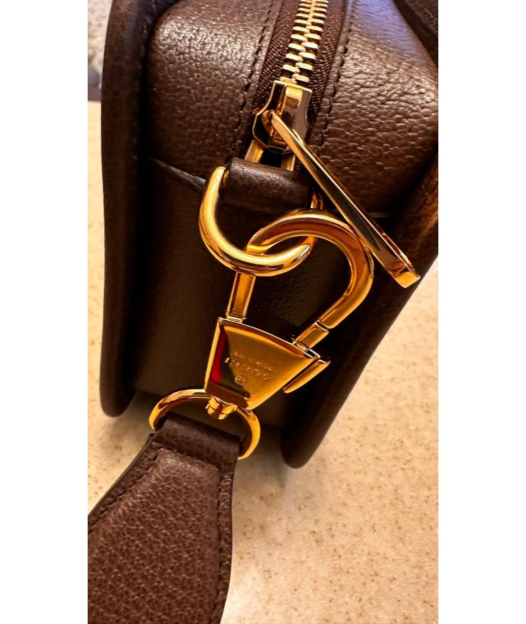 GUCCI Бежевая жаккардовая сумка через плечо, фото 8