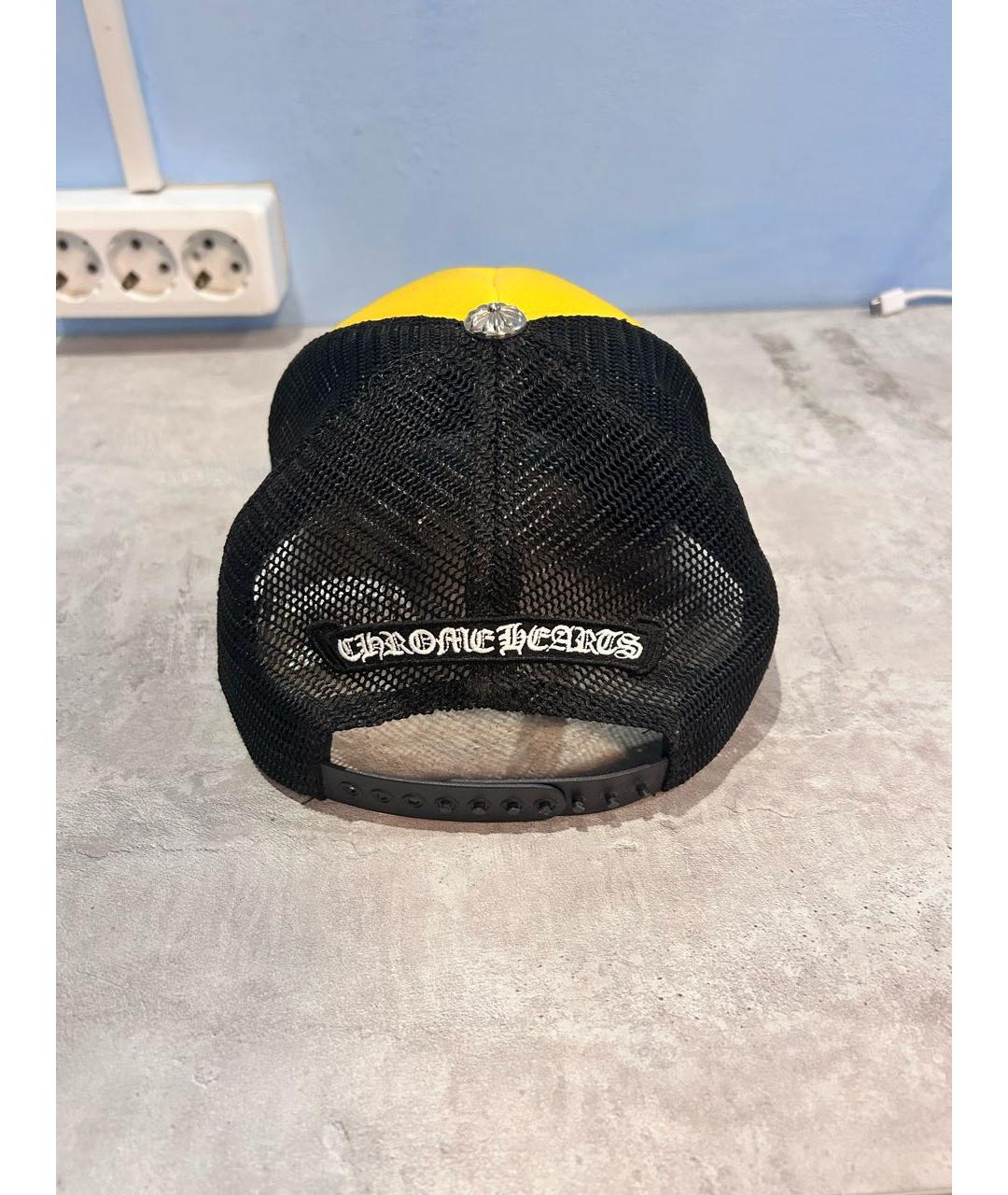 CHROME HEARTS Желтая хлопковая кепка/бейсболка, фото 2