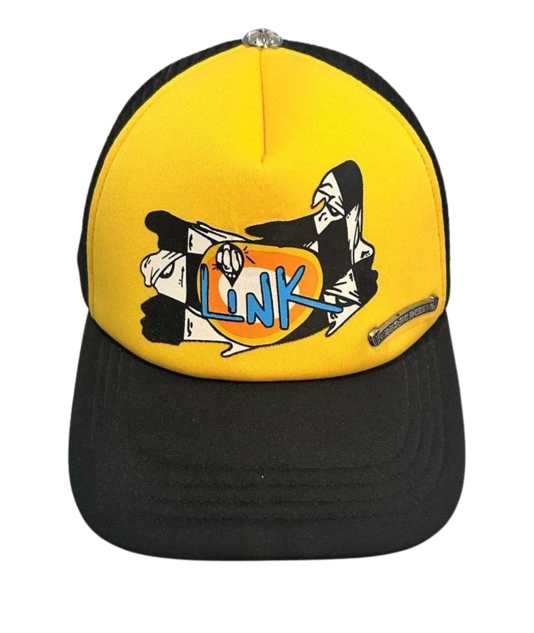 CHROME HEARTS Желтая хлопковая кепка/бейсболка, фото 1