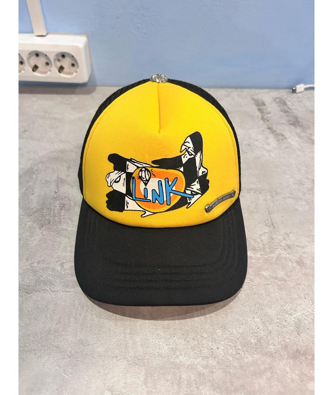 CHROME HEARTS Желтая хлопковая кепка/бейсболка, фото 5