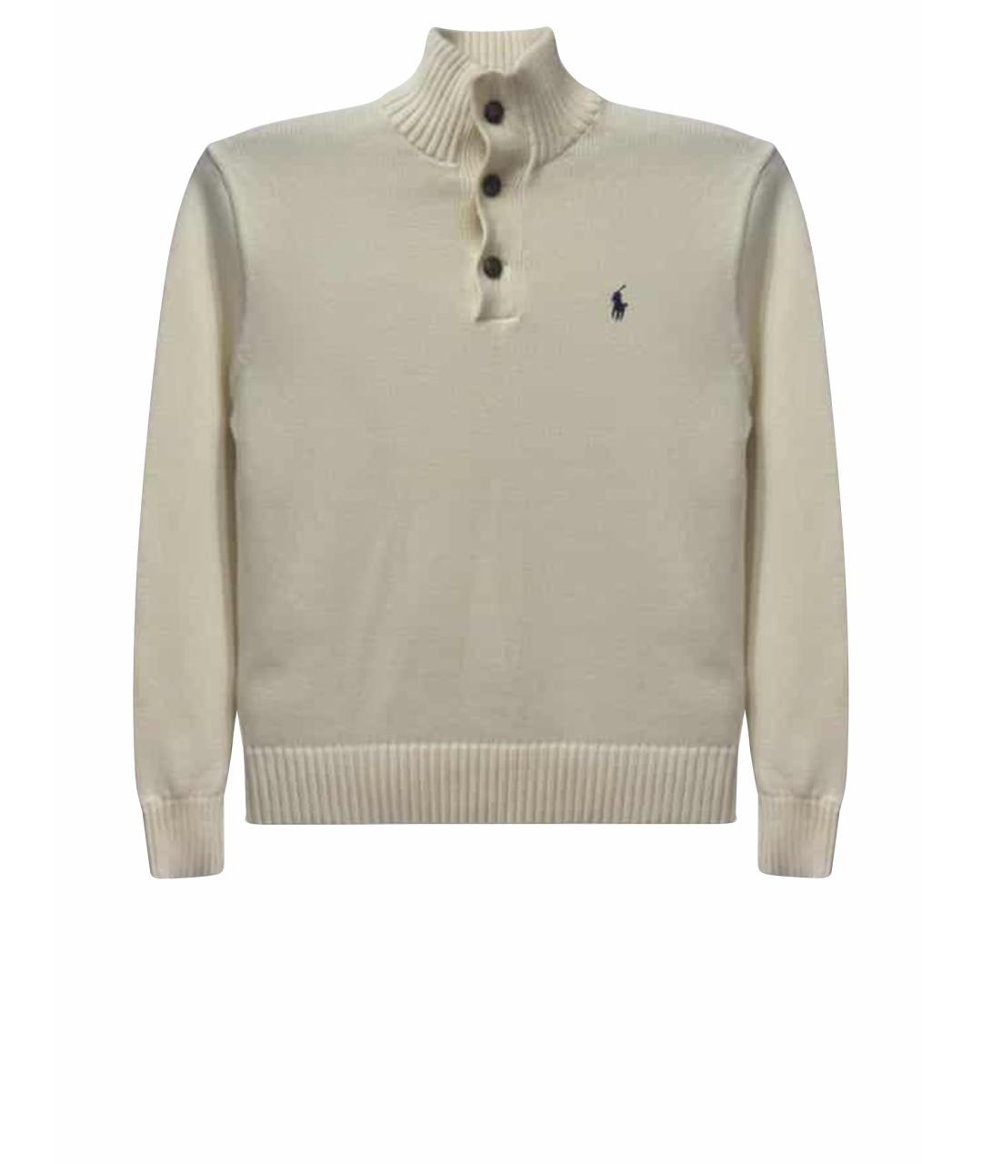 POLO RALPH LAUREN Бежевый хлопковый джемпер / свитер, фото 1