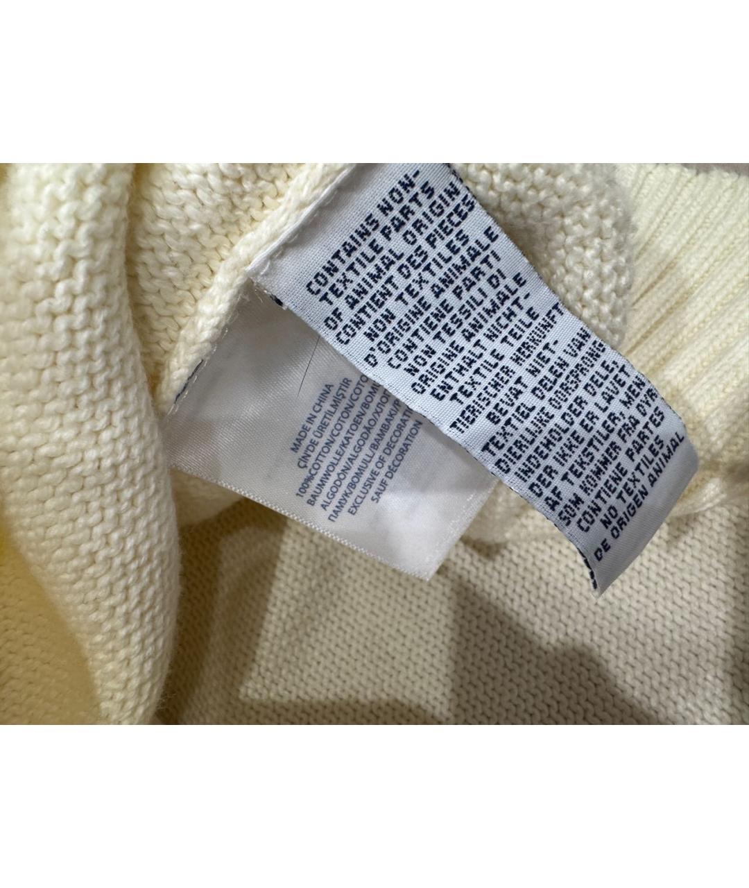 POLO RALPH LAUREN Бежевый хлопковый джемпер / свитер, фото 6