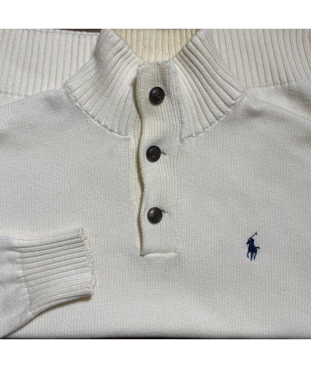 POLO RALPH LAUREN Бежевый хлопковый джемпер / свитер, фото 7