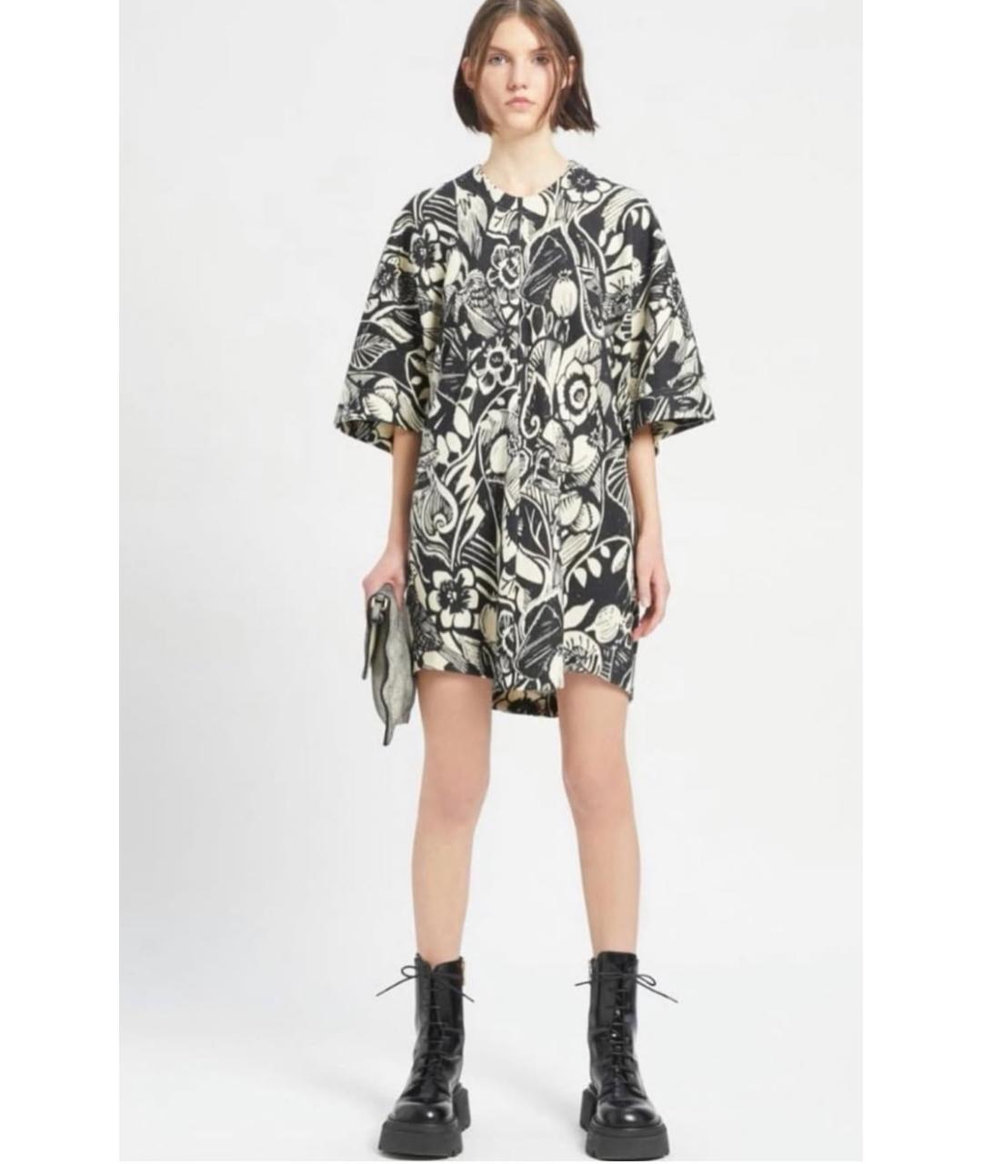 SPORTMAX Черное шерстяное повседневное платье, фото 2