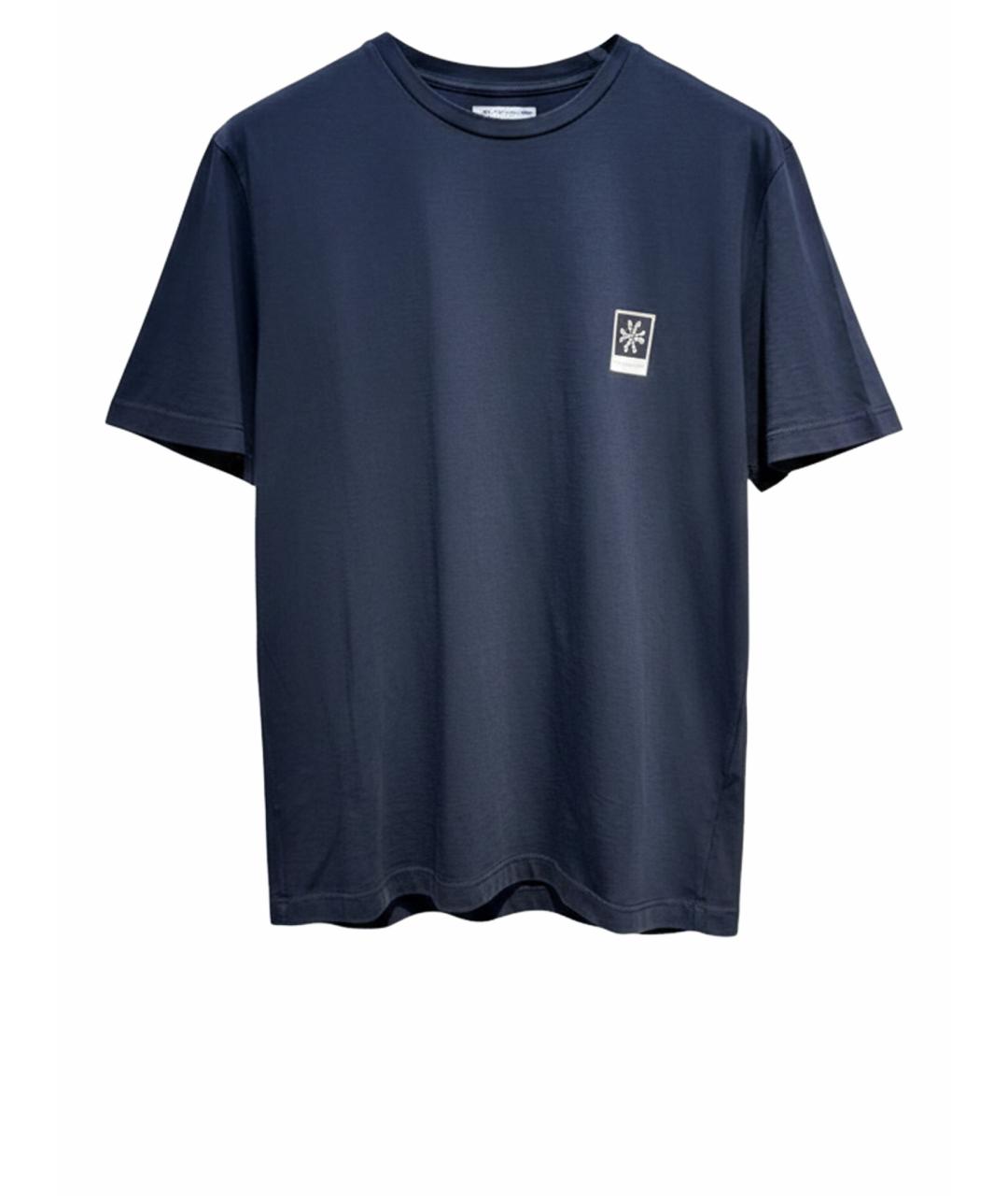 JACOB COHEN Темно-синяя хлопковая футболка, фото 1