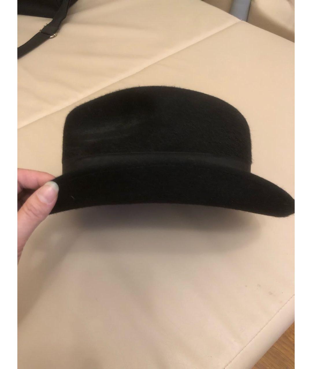 ALEXANDER MCQUEEN Черная шерстяная шляпа, фото 2
