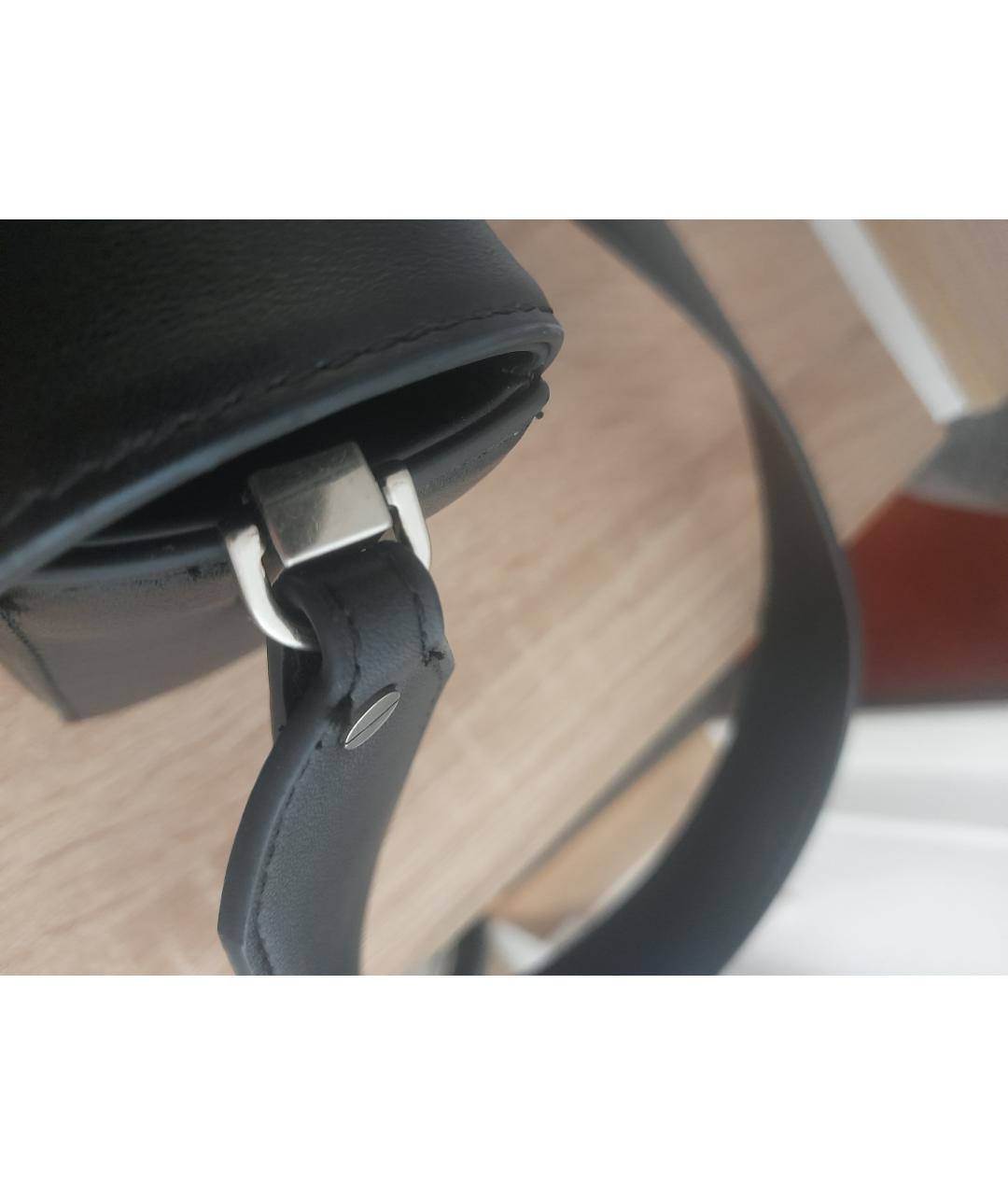 PINKO Черная кожаная сумка через плечо, фото 4