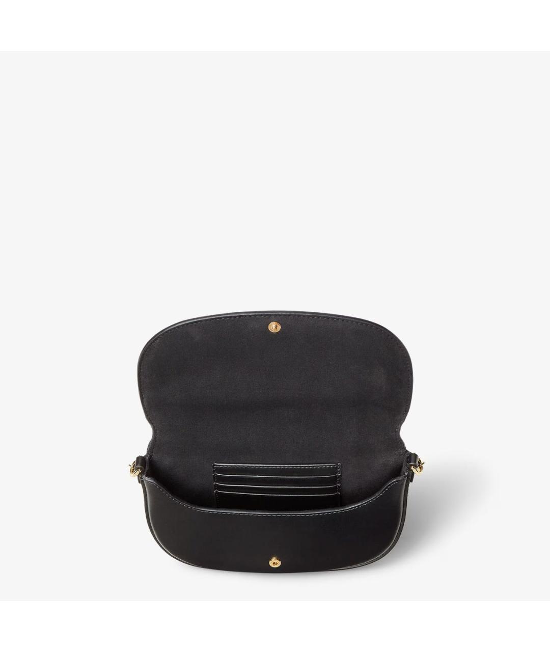 FENDI Черная кожаная сумка через плечо, фото 5