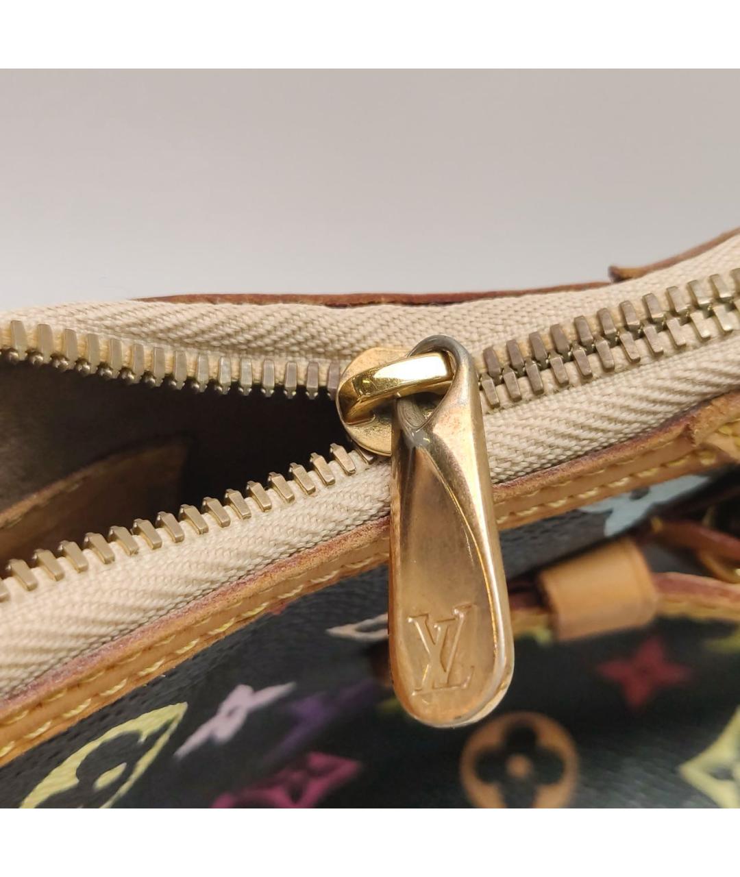 LOUIS VUITTON Черная сумка с короткими ручками, фото 6