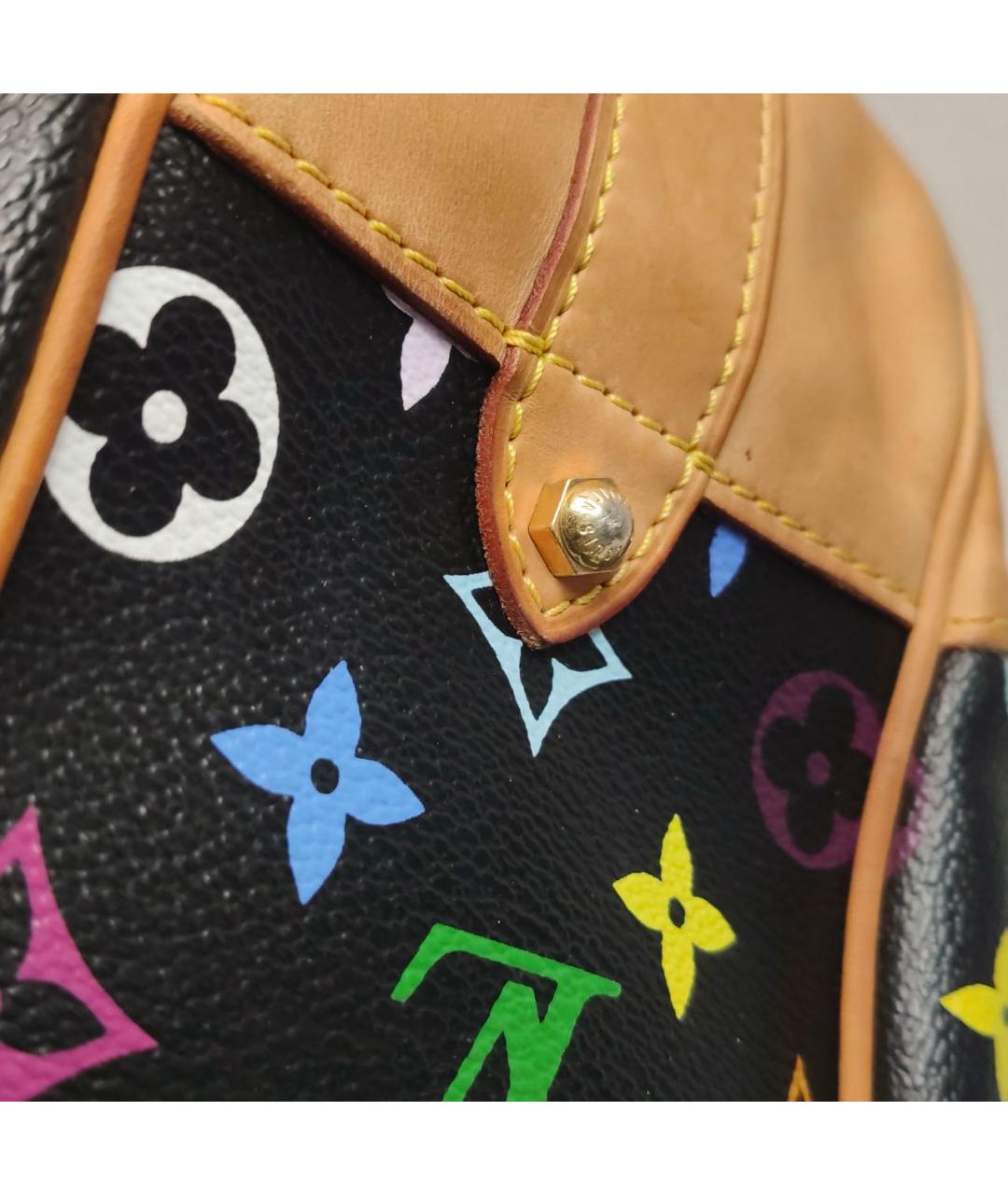 LOUIS VUITTON Черная сумка с короткими ручками, фото 7