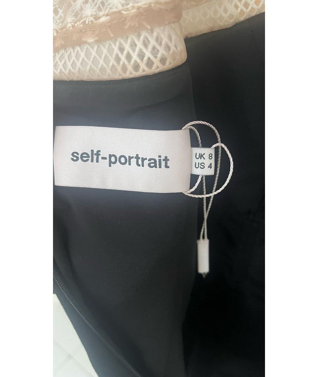 SELF-PORTRAIT Черное полиэстеровое вечернее платье, фото 6