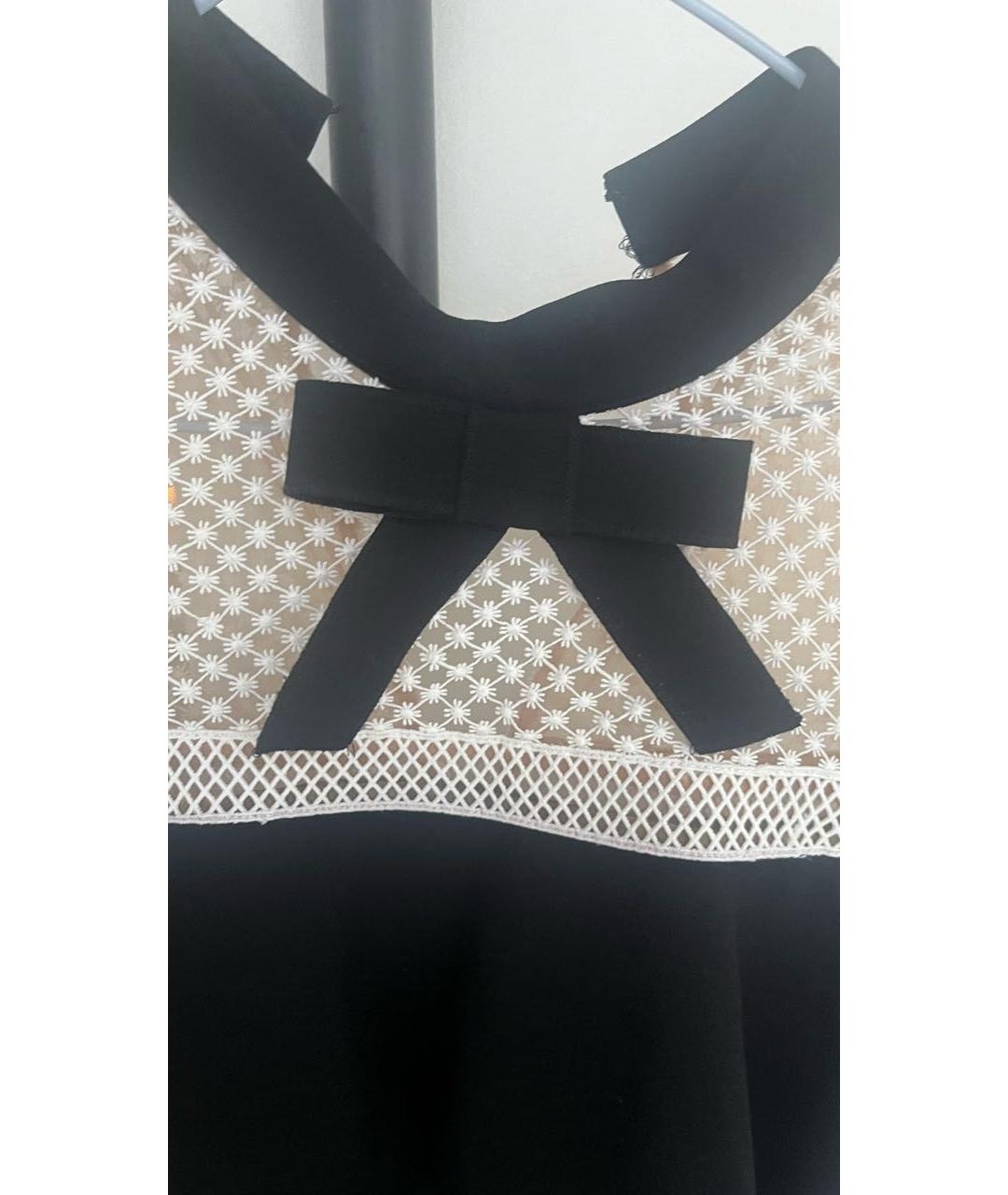 SELF-PORTRAIT Черное полиэстеровое вечернее платье, фото 4