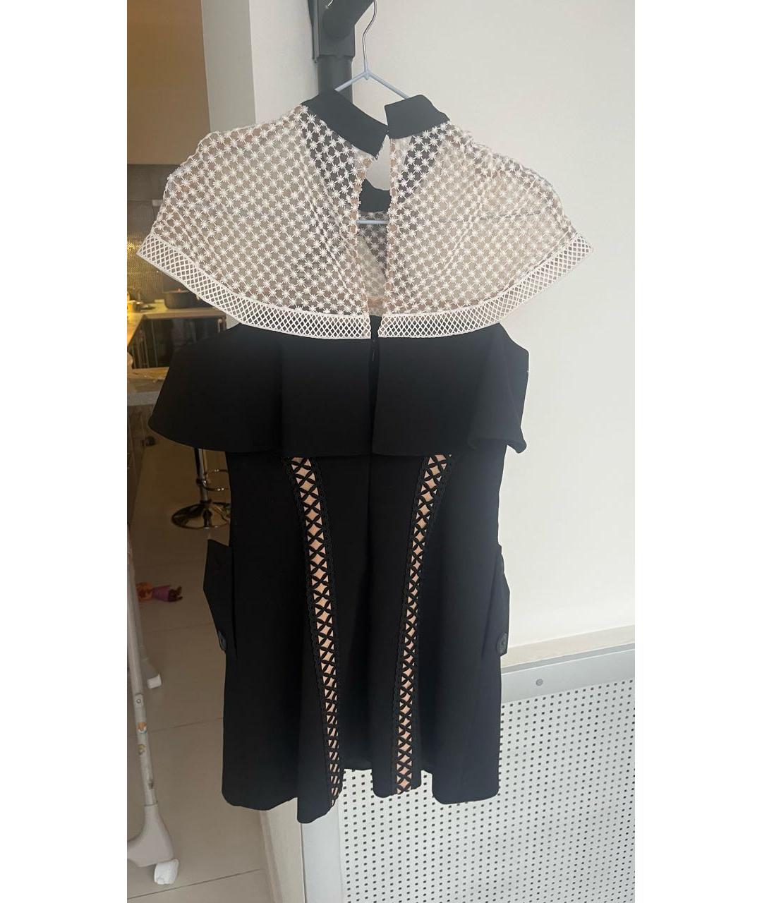 SELF-PORTRAIT Черное полиэстеровое вечернее платье, фото 2