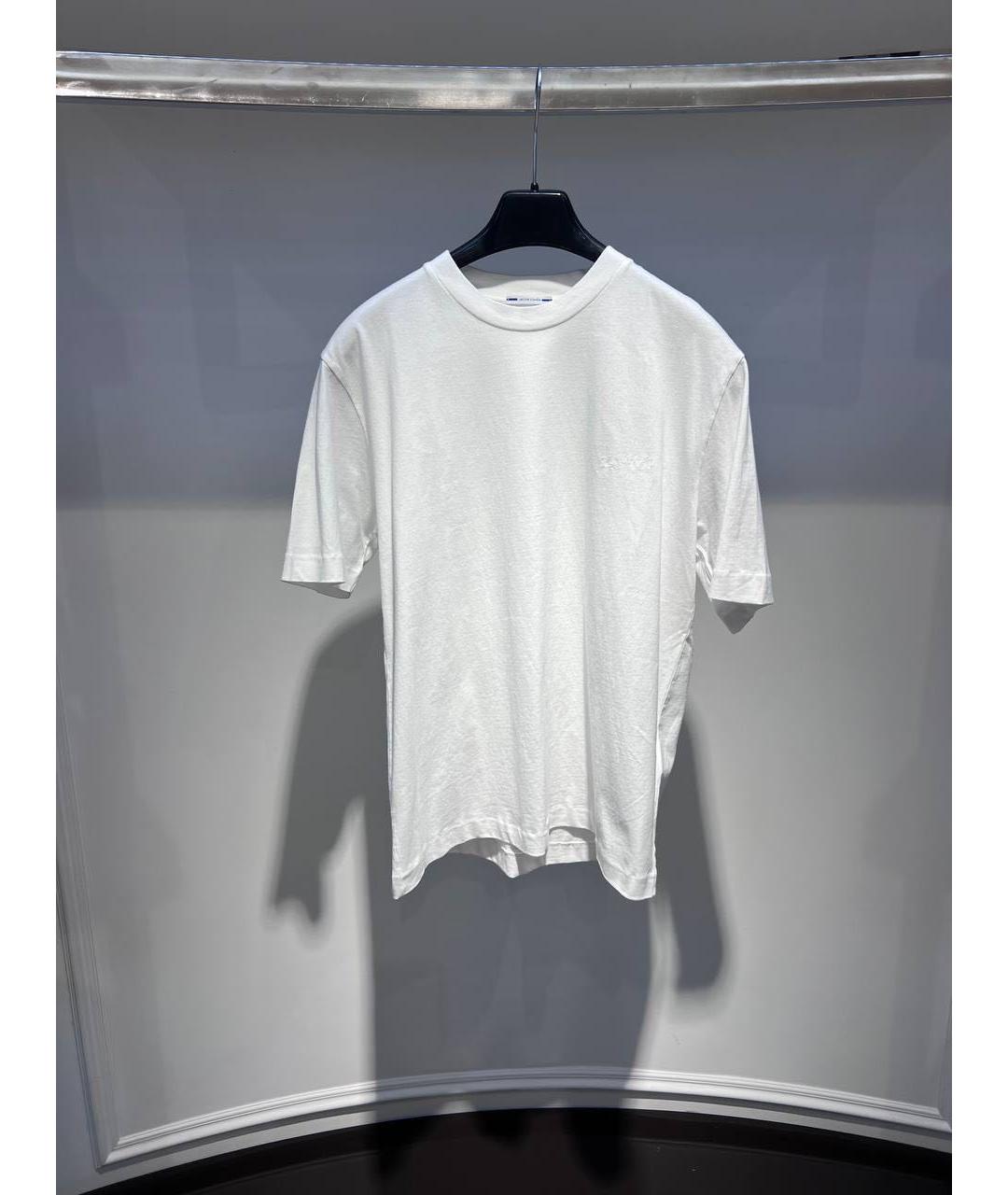 JACOB COHEN Белая хлопковая футболка, фото 3