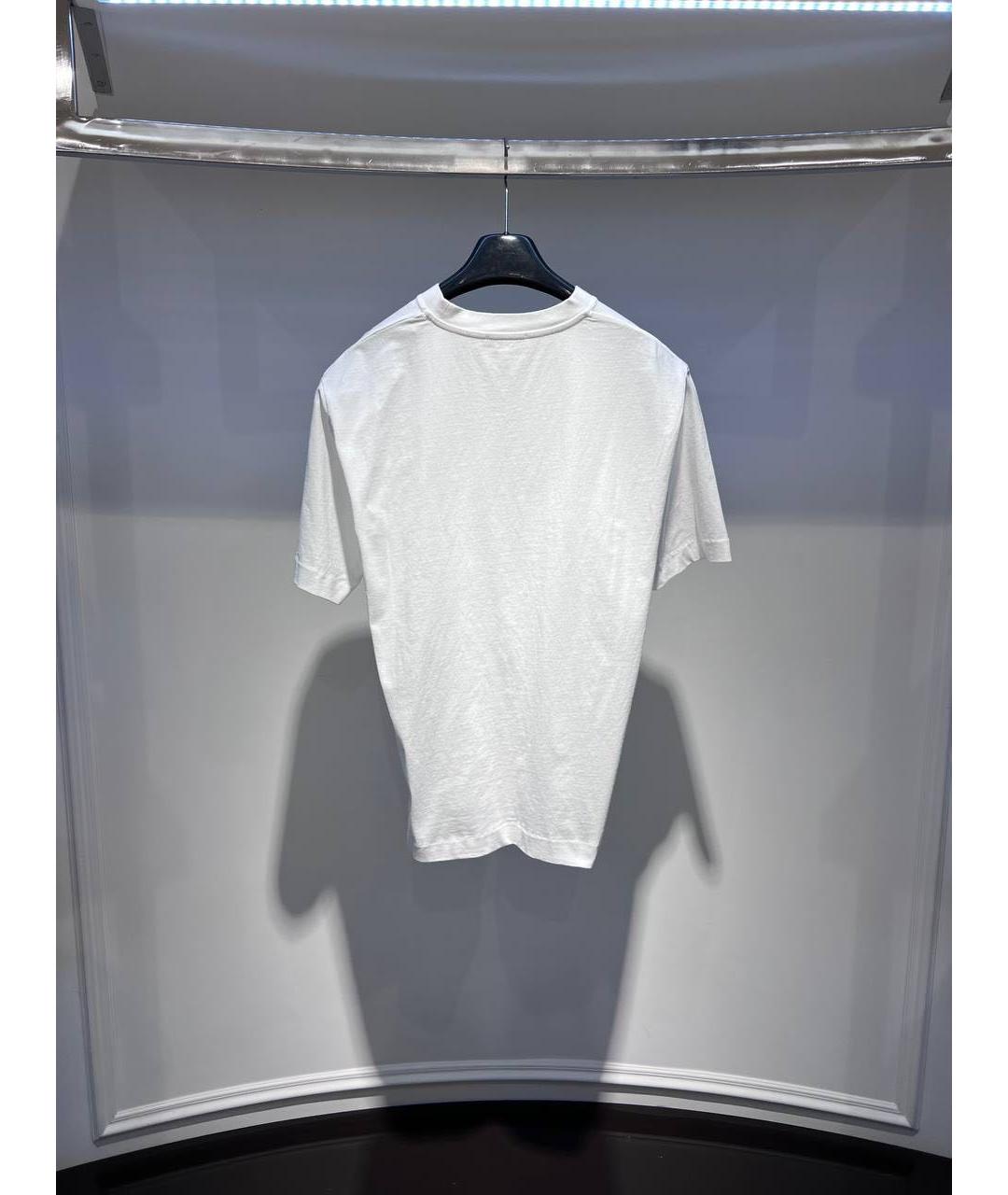 JACOB COHEN Белая хлопковая футболка, фото 2