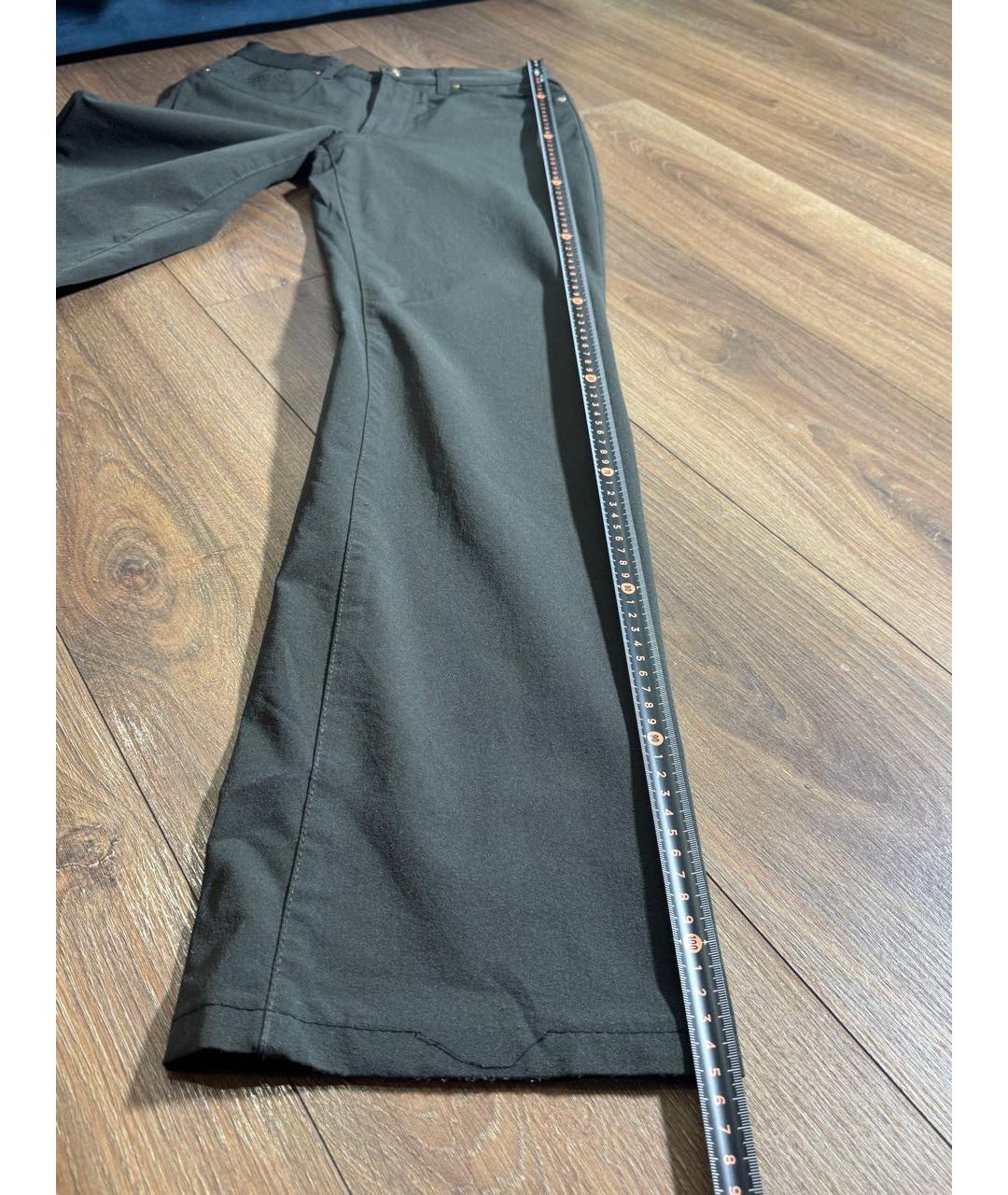 VERSACE JEANS COUTURE Хаки хлопковые прямые джинсы, фото 7