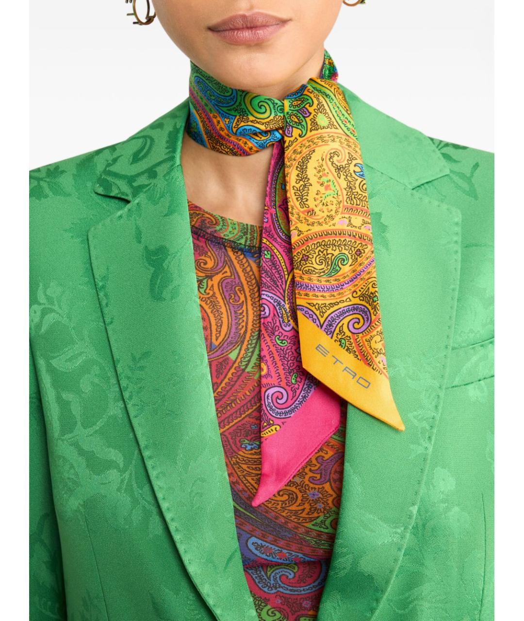 ETRO Мульти шелковый шарф, фото 2
