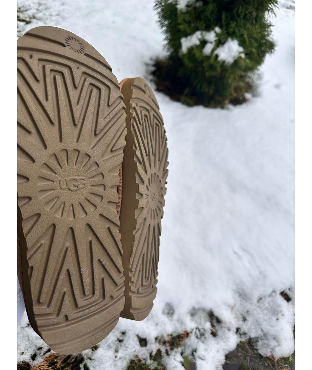 UGG AUSTRALIA Коричневые замшевые сабо, фото 5