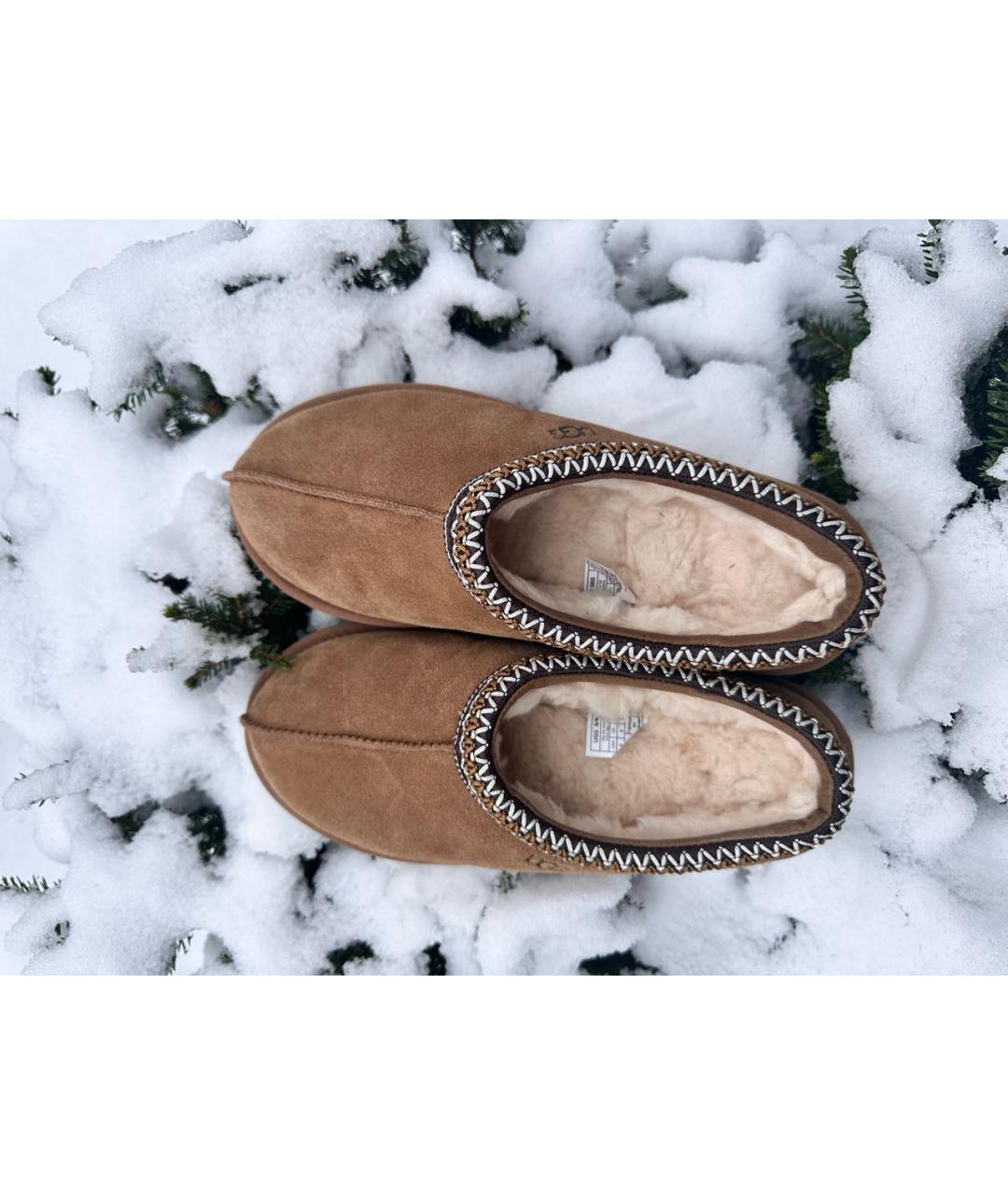 UGG AUSTRALIA Коричневые замшевые сабо, фото 4