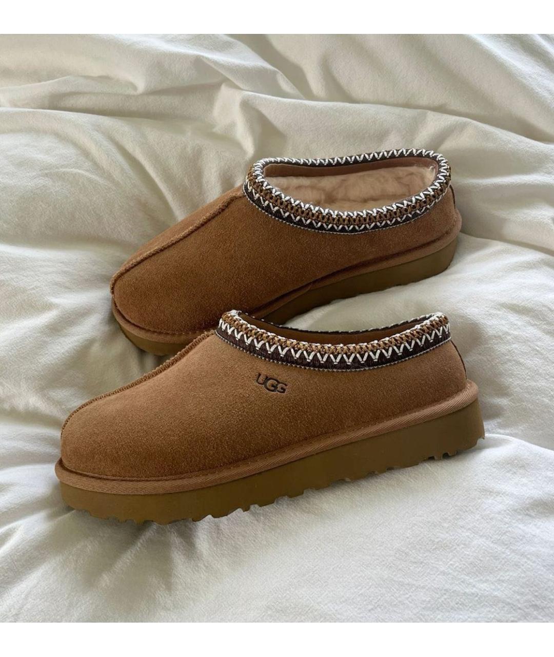 UGG AUSTRALIA Коричневые замшевые сабо, фото 6