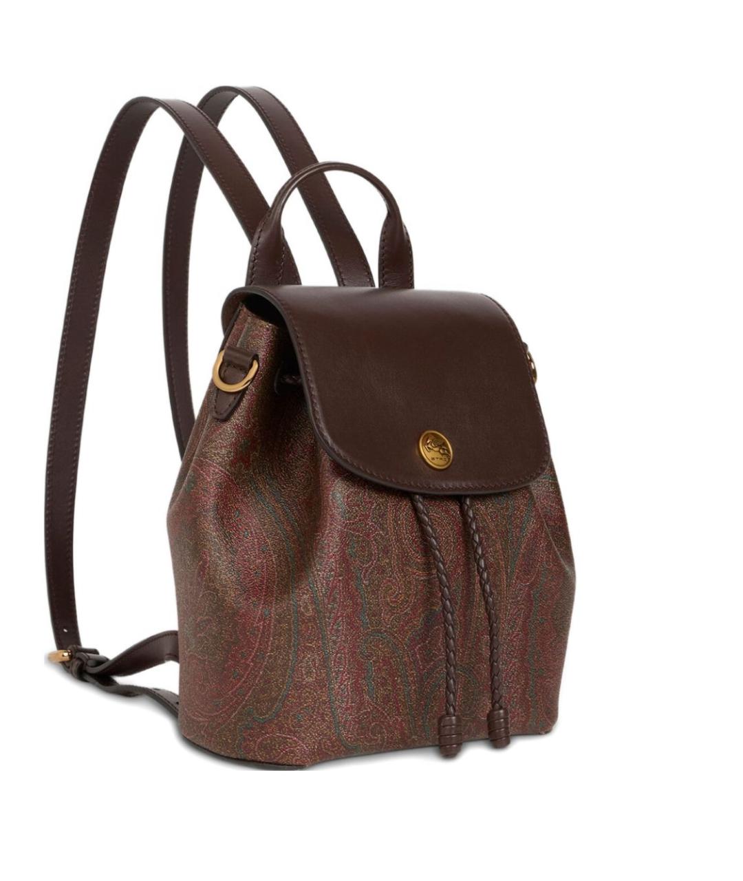 ETRO Коричневый хлопковый рюкзак, фото 3
