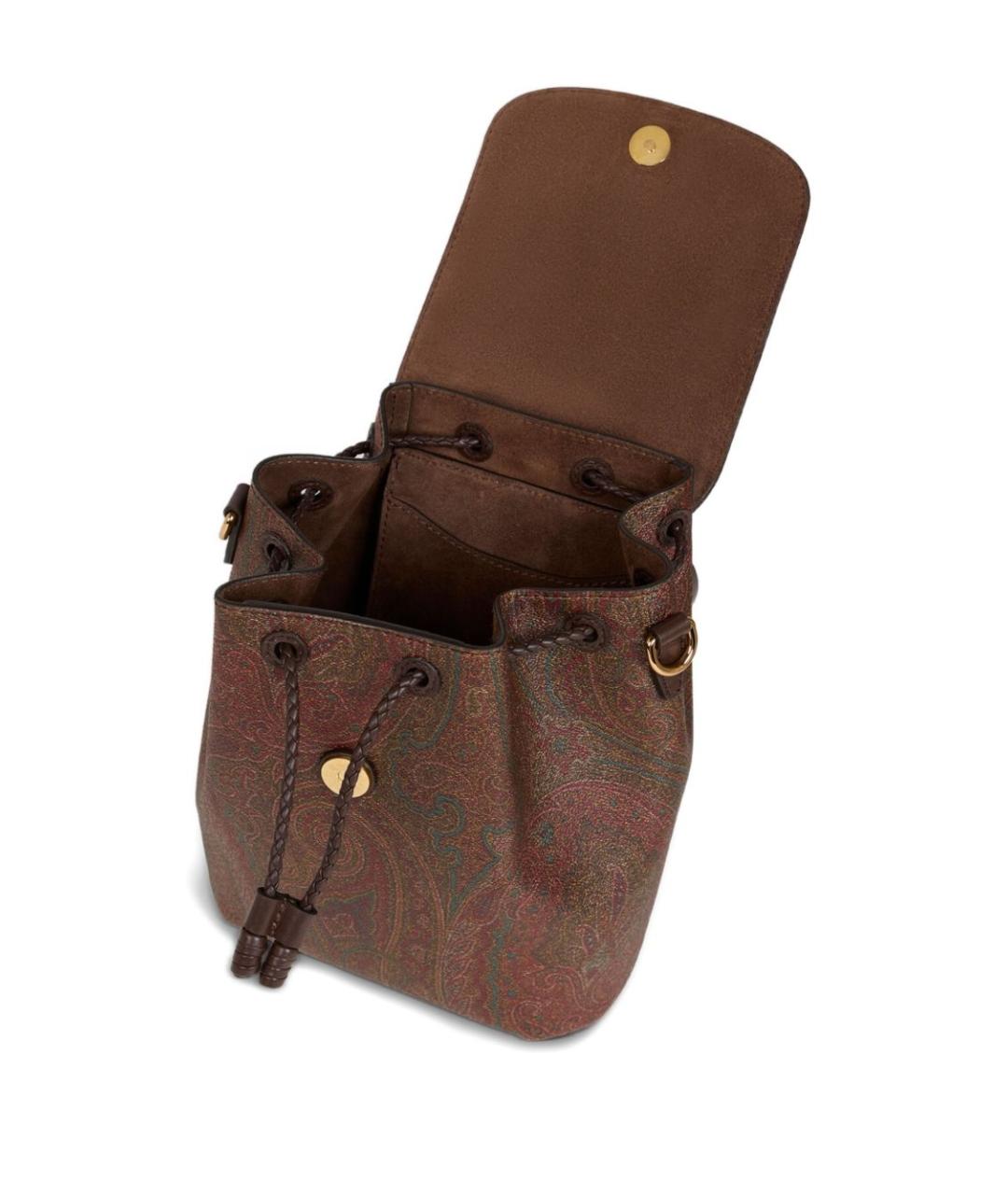 ETRO Коричневый хлопковый рюкзак, фото 4