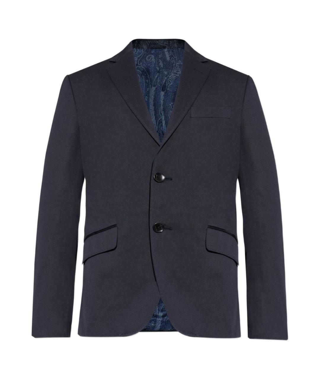 ETRO Синий хлопковый пиджак, фото 1
