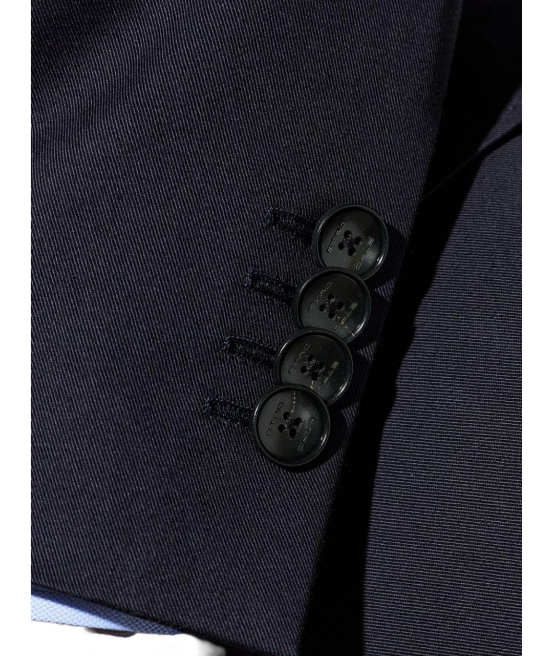 ETRO Синий хлопковый пиджак, фото 2