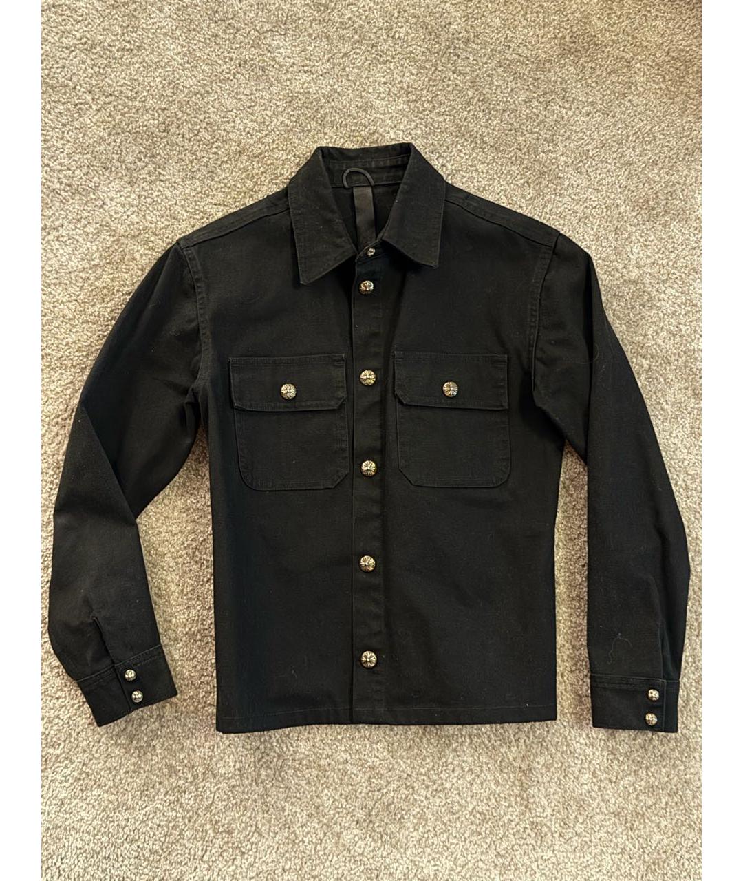 CHROME HEARTS Черная деним куртка, фото 2