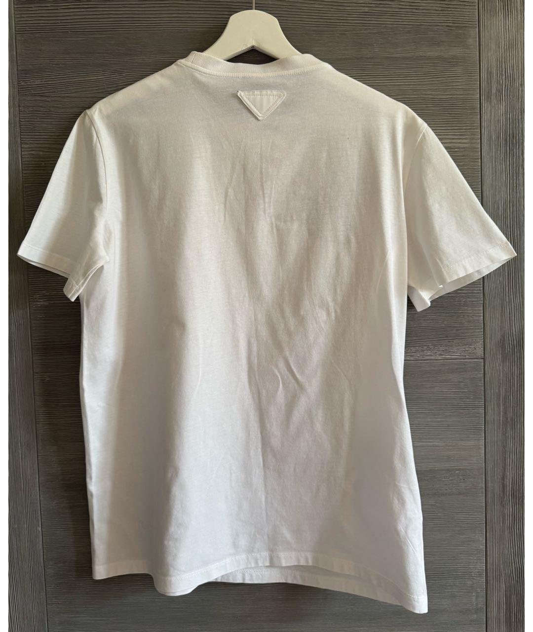 PRADA Белая хлопковая футболка, фото 2