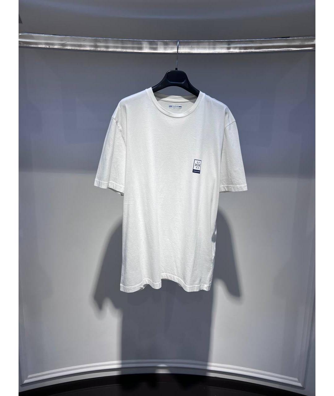 JACOB COHEN Белая хлопковая футболка, фото 2